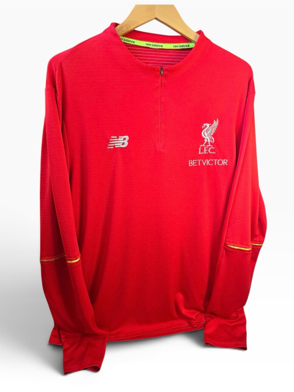 Liverpool FC 2018-19 Red Quarter Zip Training Top Pullover Large